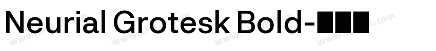 Neurial Grotesk Bold字体转换